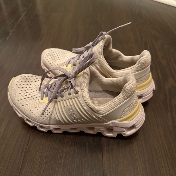 On CLOUDSWIFT 2.0 Women's RUNNING Shoes WHITE LIMELIGHT - Picture 5 of 7